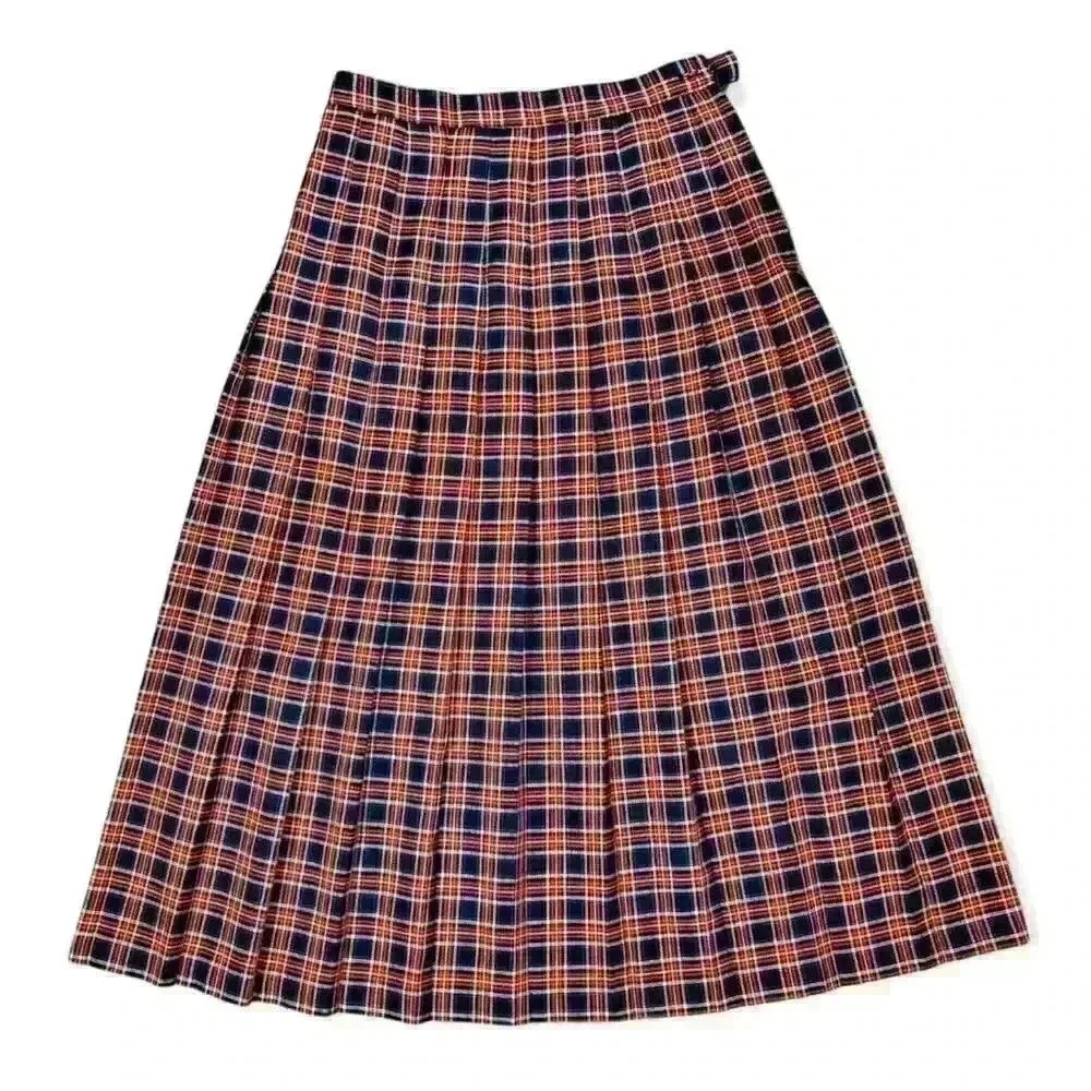 Sands Studio New York Vintage Pleated Plaid Skirt - Picture 3 of 13